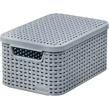 Curver Aufbewahrungsbox Rattan Style 28,5 x 19,4 x 13 cm 1-tlg. grau
