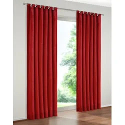 Vorhang WIRTH "Trondheim 234 g/m2" Gr. 9, rot, B:172cm H:200cm, Chenille, Polyacryl, Gardinen