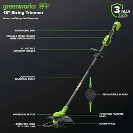 Greenworks ST24L02-01 inkl. 1 x 4,0 Ah