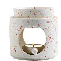 Duftlampe Ambiente Teelicht | Design Aromalampe Aus Keramik | Stövchen Für Ätherische Öle, Duftöl Und Duftwachs | Teelichthalter Aus Keramik