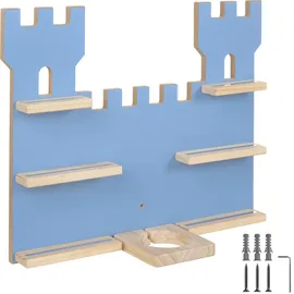 Tectake tectake® Wandregal, für bis zu 16 Tonies, abgerundete Ecken, 56 x 15,5 x 43 cm, unsichtbare Aufhängung