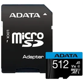 A-Data ADATA Premier 512GB UHS-I CL10 100/20 MB/s W/1 Adap.