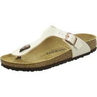 Birkenstock Gizeh 912 943873, Damen Sandalen, Weiß (Pearl White), 41 EU (8 UK) - 41 EU Schmal