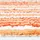 Homescapes Badematte Orange/Weiß Gestreift 60 x 40 cm