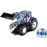 Siku New Holland T7.315 mit Frontlader und Bluetooth-Fernsteuermodul,