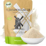 Flohsamenschalen gemahlen 1000 g I 99% Reinheit I Flohsamenschalenmehl - Rohkostqualität von bioKontor