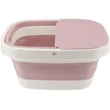 Verdickte PP -TPE -Fußbadbecken, Faltbares Design, Massageboden, Hausgebrauch, 15 -l -Spa -Wanne mit Griff Zum Einweichen von Füßen, Fußwäsche, Beckenbaden, Massage usw. (PINK)