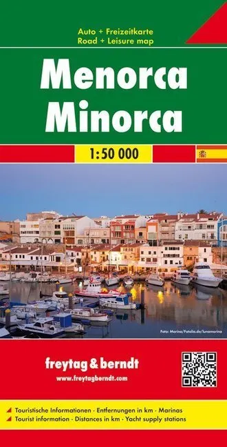 Freytag & Berndt Auto + Freizeitkarte Menorca. Freytag Berndt Road Map Minorca  Karte (im Sinne von Landkarte)