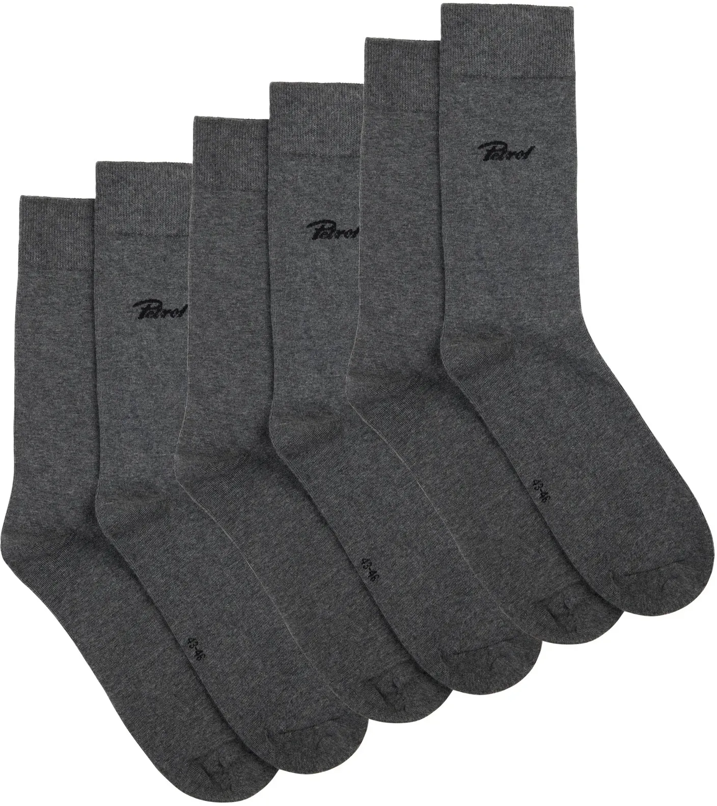 Feinstrümpfe PETROL INDUSTRIES, Herren, Gr. 39-42, grau (anthrazit melee), Baumwollmischung, Socken