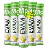 eväm Magnesium Brausetabletten Geschmack Lemon Brausetabletten