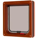 Cat Mate 2-Wege verriegelbare Katzenklappe (304) – Sichere Tür für kleine bis mittelgroße Katzen, geeignet für Fliegengitter-Türen, UPVC und Holz, Braun