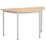 Sodematub Halbrundtisch 120 x 60 x 74 cm Beige/Silber