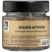 Bremer Gewürzhandel Gewürz Muskatnuss, gemahlen, im Glas, 50 g
