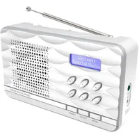 Soundmaster DAB500SI tragbares Personenradio (Persönlich, digital, AM, DAB+, FM, PLL, 1 W, 3,5 mm) silberfarben