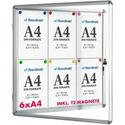 Master of Boards Schaukasten Innen   Premium   70 x 67 cm   6 x A4