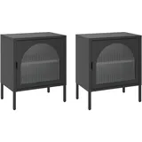 vidaXL Nachtschrank 50 x 35 x 60 cm Schwarz