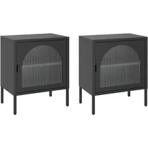 vidaXL Nachtschrank 50 x 35 x 60 cm Schwarz
