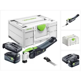 Festool Vecturo Osc 18 E-basic Akku Oszillierer 18 V Starlock Max Brushless + 1x Akku 5,0 Ah + Ladegerät + Systainer