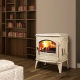 11 kW Kaminofen Dovre 760 WD Gusseisen Bauart 2 Holzofen Creme