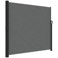 vidaXL Seitenmarkise 180 x 600 cm grau Polyester