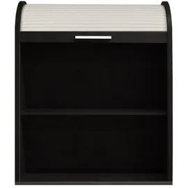 möbel-direkt.de RL-69-86 Rollladenschrank 69 x 86 x 0 cm Schwarz/Weiß