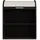 möbel-direkt.de RL-69-86 Rollladenschrank 69 x 86 x 0 cm Schwarz/Weiß
