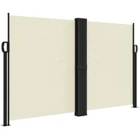 vidaXL Seitenmarkise Ausziehbar Creme 140x1000 cm