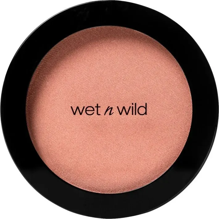 Wet n Wild Color Icon Rouge, kraftvoll einstellbares Rouge, gepresster Puder mit seidig-weicher Formel für einen gesunden Teint und einen seidig-weichen Hautton, vegan, perlmutt-pink.