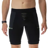 Uyn Strides Running OW Laufshorts Herren B131 black/yellow fluo M