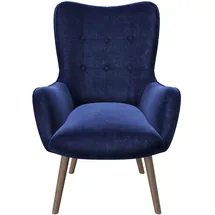 Playboy Bridget Samt 68 x 77 x 99 cm blau