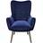 Samt 68 x 77 x 99 cm blau