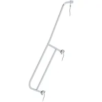 Günzburger Handlauf steckbar links Podesttreppe 7-8-stufig 198,10 cm Aluminium/Holz/Stahl