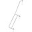 Günzburger Handlauf steckbar links Podesttreppe 7-8-stufig 198,10 cm Aluminium/Holz/Stahl