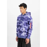 Alpha Industries Back Print Camo Kapuzenpullover - night Purple