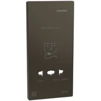 Merten MEG2109-3452 Zentralplatte für Rasiersteckdose, Moccametallic, System Design