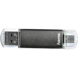 Hama FlashPen Laeta Twin 64 GB grau USB 2.0 00123926