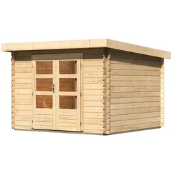 Karibu Gartenhaus Bastrup 5 - 28 mm-297 x 297 cm- naturbelassen