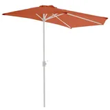 VCM Sonnenschirm Sonnenschirm, halbrund orange braun