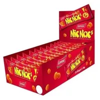 Nic Nac's Knusprige Erdnüsse Salziger Snack Packung mit 24 Stück à 40g