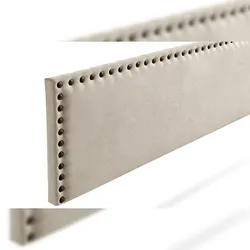 Gepolstertes Kopfteil MODENA Aqualine 100x55x8 cm - Getoastetes Beige - Moonia