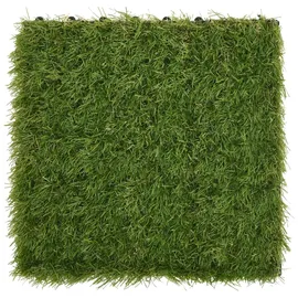 vidaXL Kunstrasen-Fliesen 11 Stk. Grün 30x30 cm