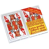 Global Partner Senioren Skat 2er Spielkarten-Set 2x32 Blatt große Ziff