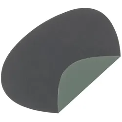 LindDNA - Glas-Untersetzer Curve Double, Cloud anthrazit / Nupo pastellgrün