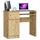 Akord Piksel Links In Der Farbe: Eiche Artisan, Holzwerkstoff, Nachbildung, Holz Optik, 3 Fächer, 1 Schubladen, Rechteckig,Rechteckig, 90x77x50 cm, Arbeitszimmer, Schreibtische, Computertische