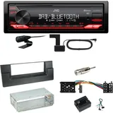 JVC KD-X282DBT Bluetooth DAB USB Einbauset für BMW 5er E39 bis 09/2000