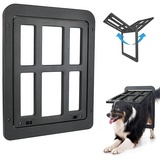 NAMSAN Hundeklappe Katzenklappe Haustierklappe Fiegengitter Magnetverschluss mit für Fliegengittertür Fenster (34cm*44cm)