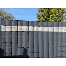 zaun|zu® Sichtschutzstreifen Dekor Starline 2,55 m Braun
