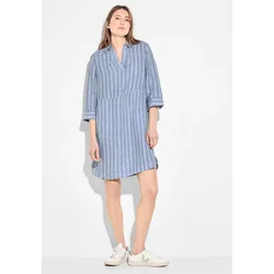 Sommerkleid, in gestreifter Optik, Gr. L (42) - N-Gr, linen chambray blue, , 69475927-L N-Gr