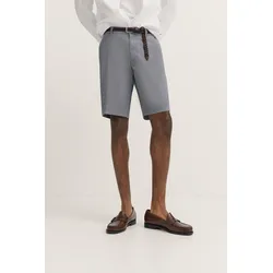 Bermudas BUGATTI, Herren, Gr. 54, Normalgrößen, 390, marine, 98% Baumwolle, 2% Elasthan, Minimalmuster, casual, normal, Hosen, mit hoher Flexibilität