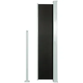 vidaXL Ausziehbare Seitenmarkise 140 x 300 cm schwarz 45353